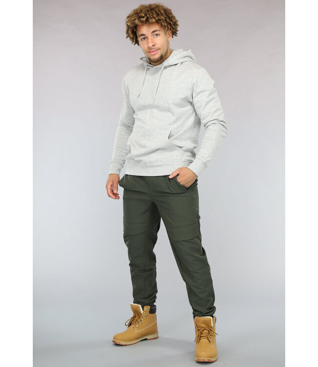 Khaki Utility Broek met Cargo Zakken
