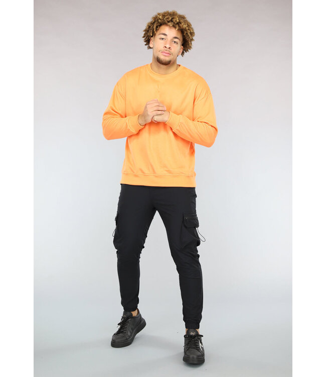 Basic Zwarte Heren Cargo Broek