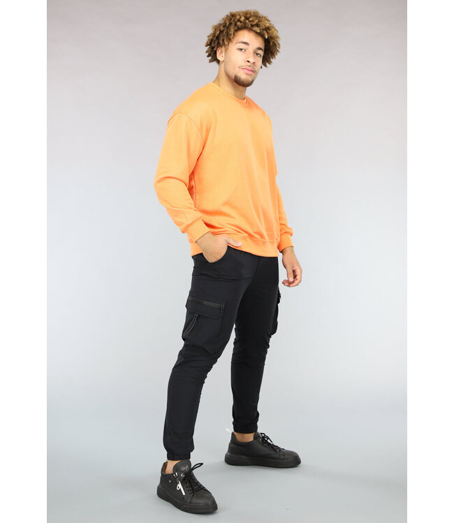 Basic Zwarte Heren Cargo Broek