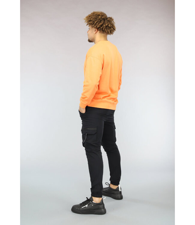 Basic Zwarte Heren Cargo Broek