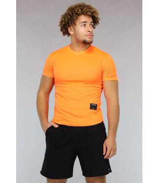 NEW0902 Neon Oranje Heren Sport T-shirt