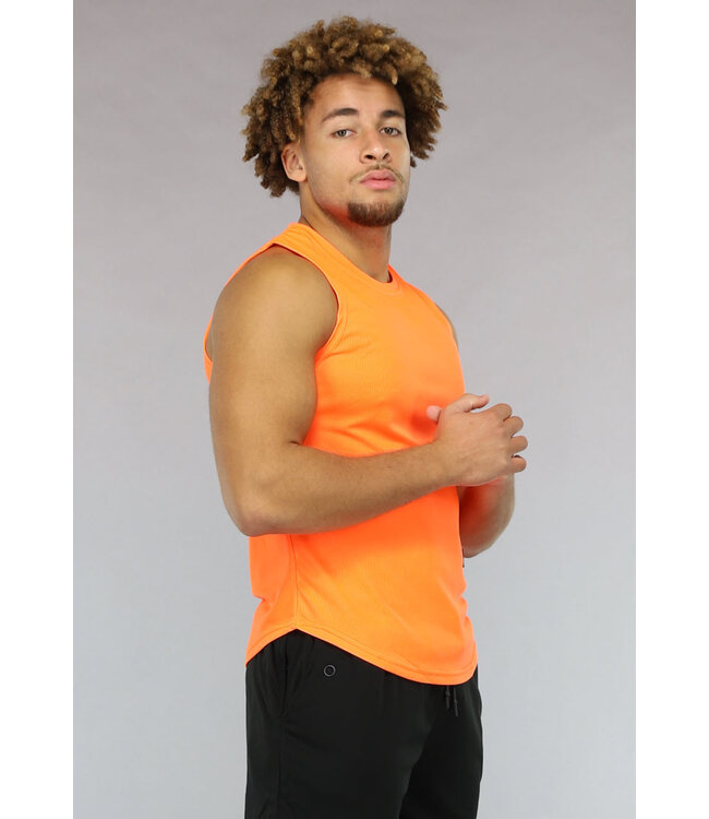 Oranje Neon Heren Sport Tanktop