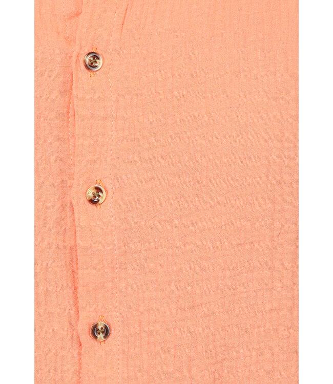 Oranje Longsleeve Mousseline Heren Overhemd