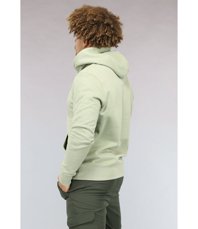 NEW0902 Basic Heren Hoodie in Olijfgroen