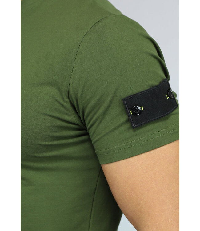 Khaki Heren Short Set met Tags