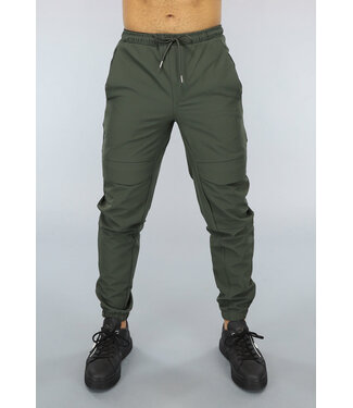 Khaki Utility Broek met Cargo Zakken