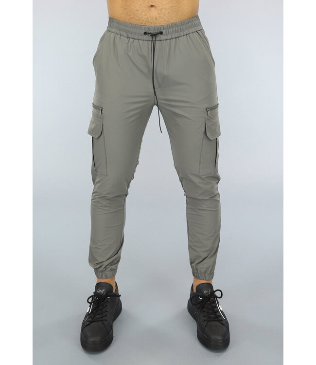 Basic Khaki Heren Cargo Broek