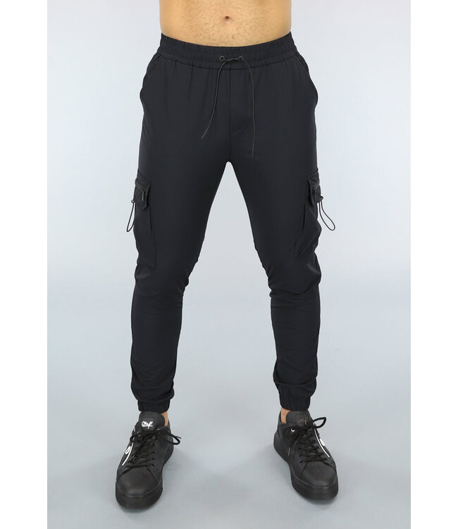 Basic Zwarte Heren Cargo Broek