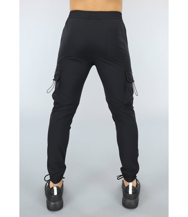 Basic Zwarte Heren Cargo Broek