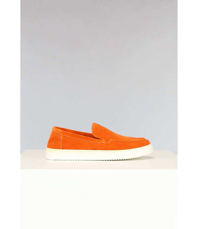 NEW2302 Luxe Oranje Suèdelook Loafers