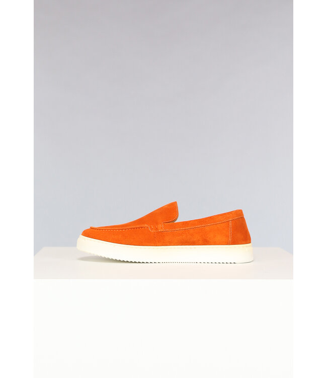NEW2302 Luxe Oranje Suèdelook Loafers
