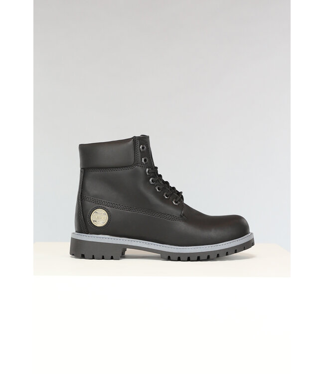 Grove Zwarte Lederlook Heren Boots