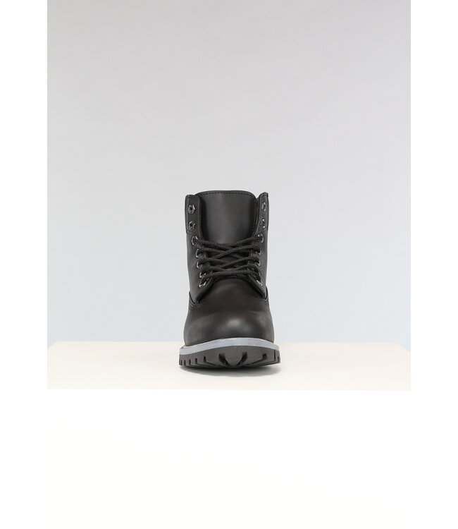 Grove Zwarte Lederlook Heren Boots