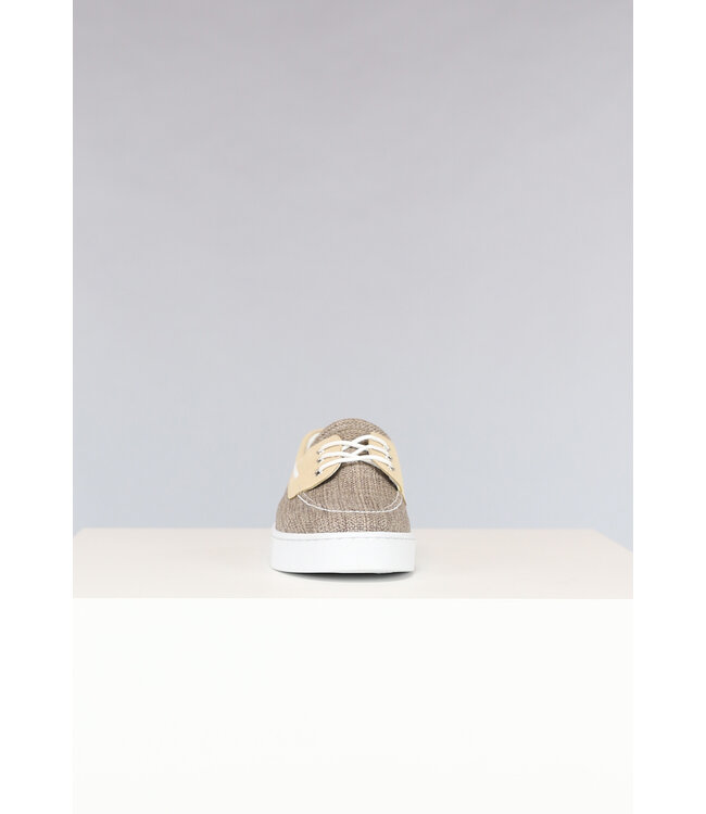 Taupe Gemêleerde Heren Bootschoenen