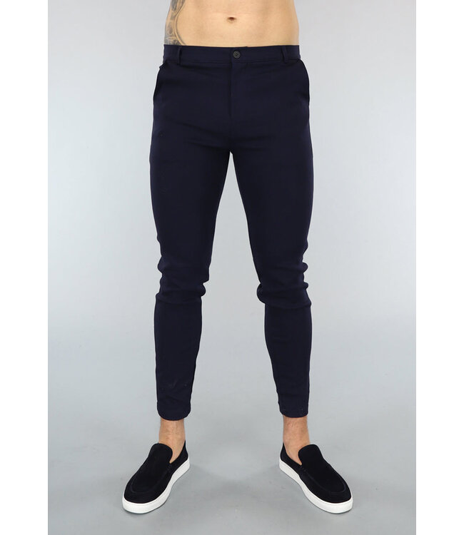 Navy Heren Stretch Pantalon