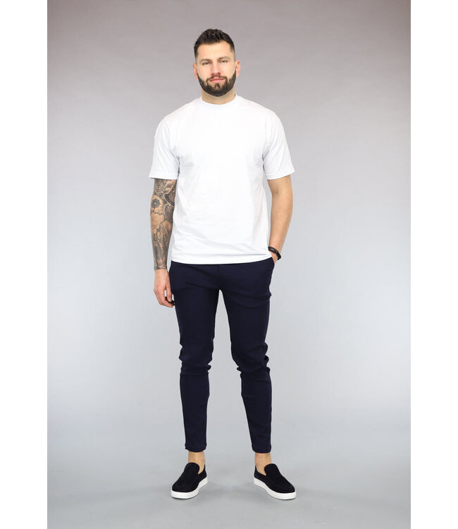 Navy Heren Stretch Pantalon