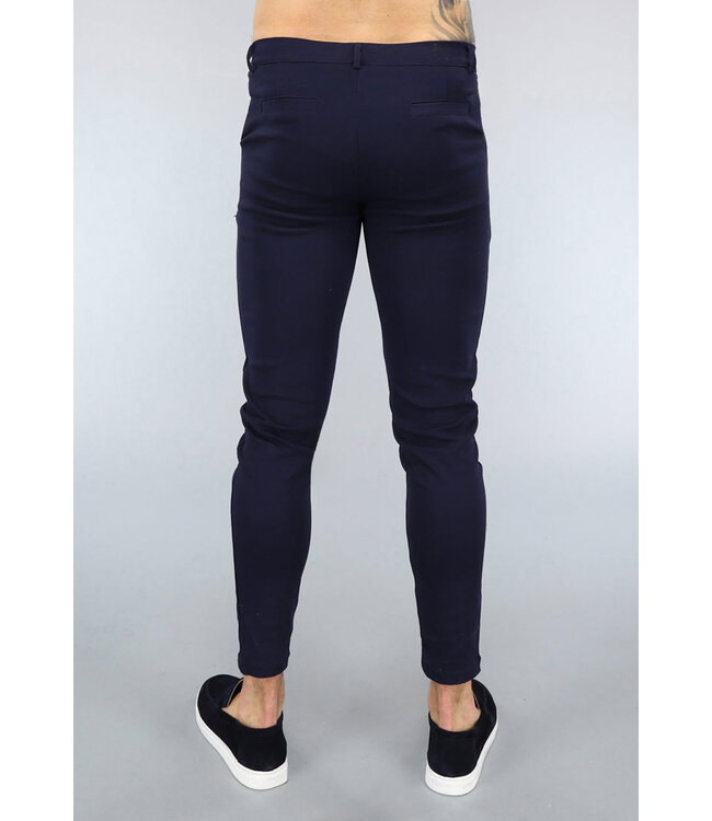 Navy Heren Stretch Pantalon