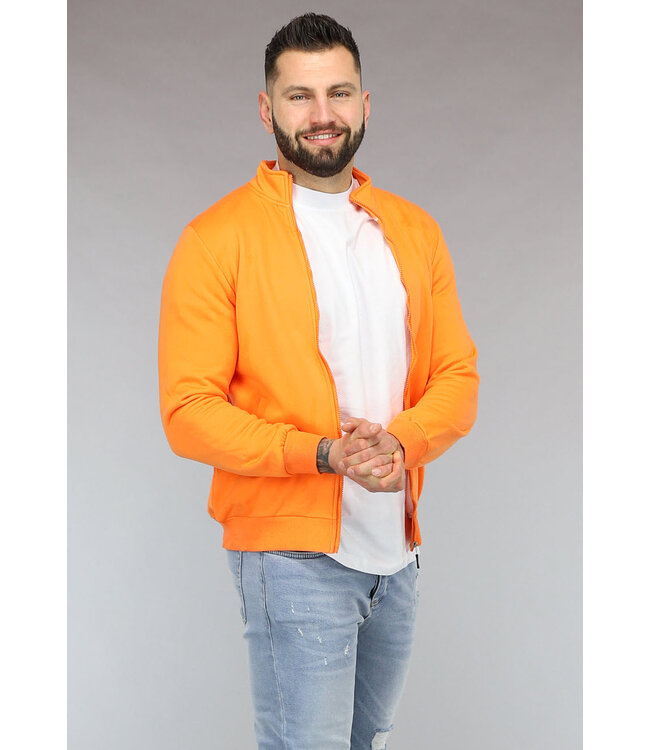 Oranje Vest met Teddy Voering