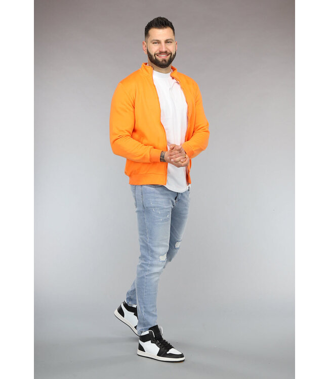 Oranje Vest met Teddy Voering