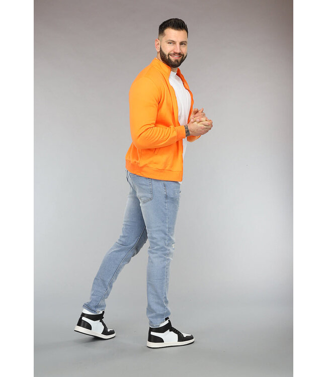 Oranje Vest met Teddy Voering