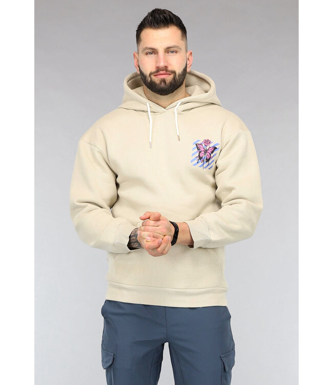 Hoodies met print heren sale
