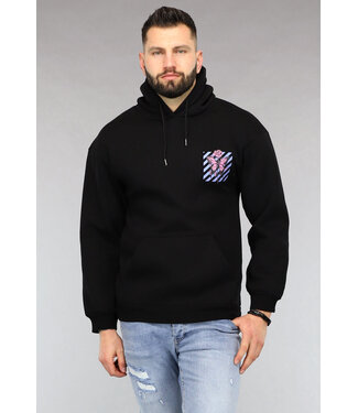 Zwarte Vlinder Heren Hoodie