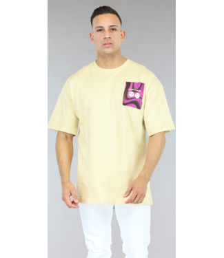 NEW0906 Beige "Choose Your Mood" Heren Shirt