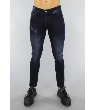 Donkerblauwe Heren Skinny Jeans