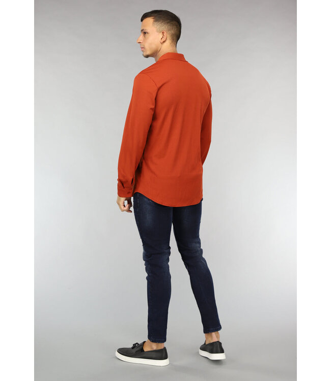 Donkerblauwe Jeans met Vintage Wash en Gaten