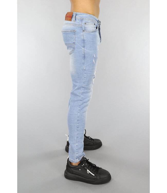 NEW1503 Lichte Regular Fit Jeans met Ripped Look