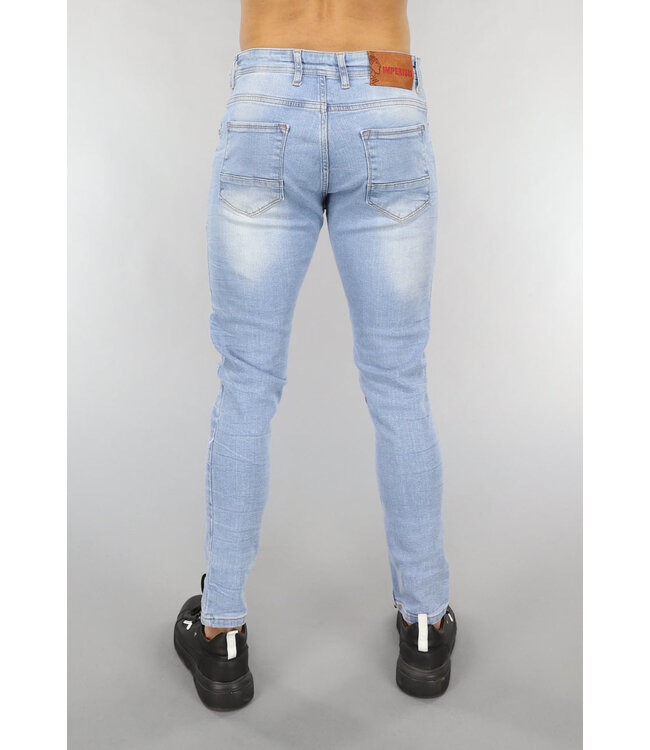 NEW1503 Lichte Regular Fit Jeans met Ripped Look