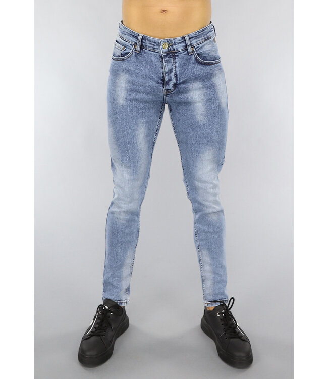Basic Heren Skinny Jeans Zonder Gaten