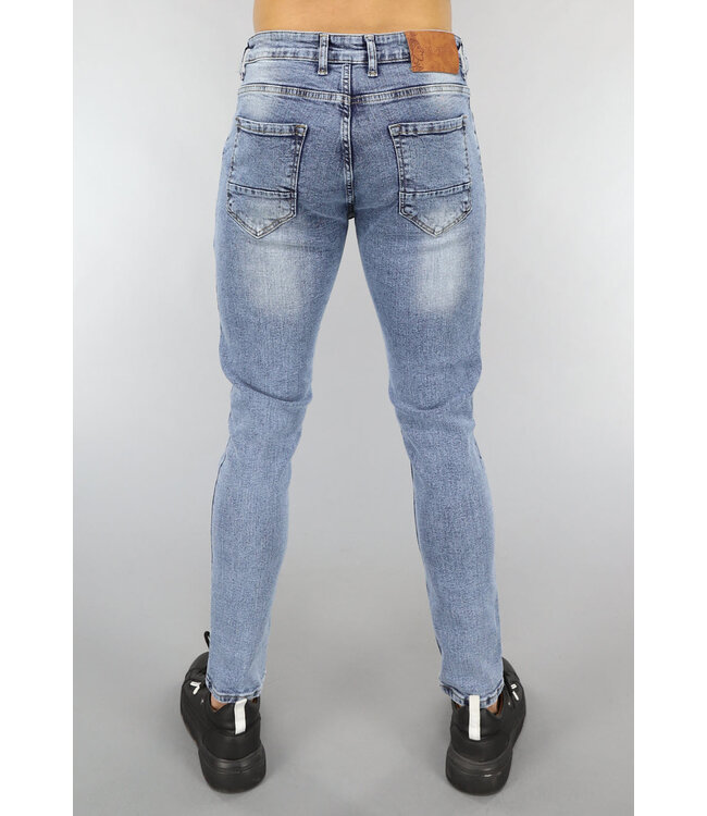 Basic Heren Skinny Jeans Zonder Gaten