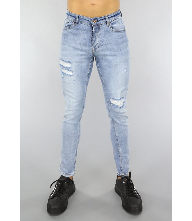 Jeans met Skinny Fit en Subtiele Gaten
