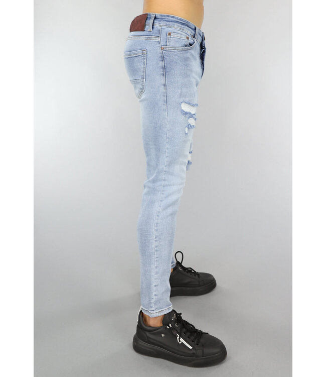NEW1503 Jeans met Skinny Fit en Subtiele Gaten