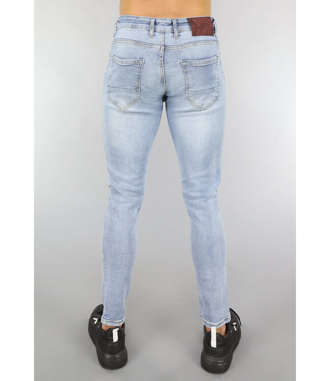 Jeans met Skinny Fit en Subtiele Gaten
