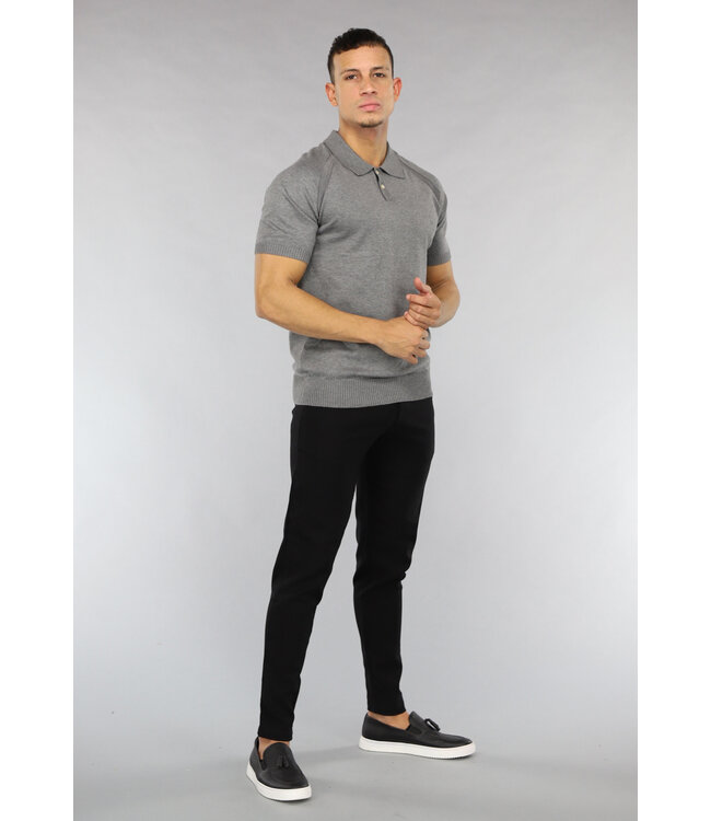 Grijze Zachte Heren Polo