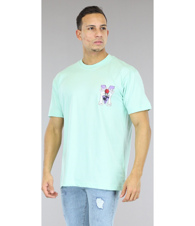 Mint Oversized Heren "Palm Beach" T-Shirt