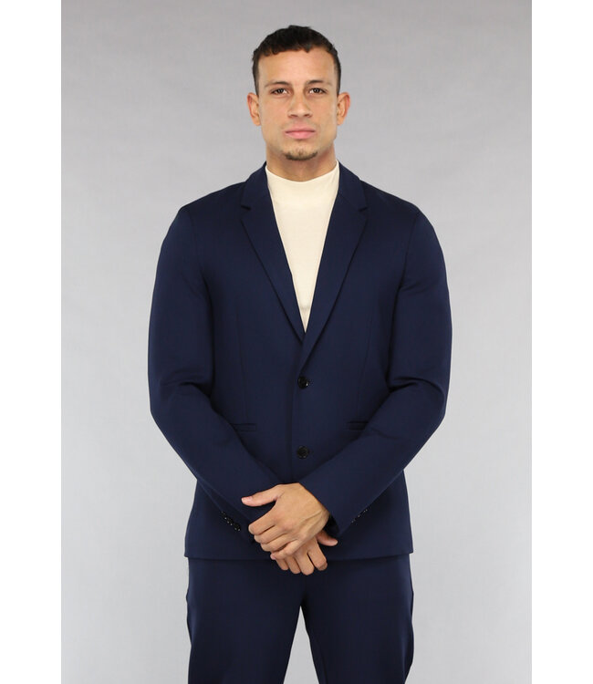 Donkerblauw Heren Pak