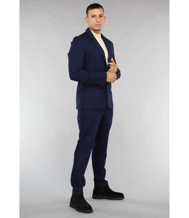 Donkerblauw Heren Pak