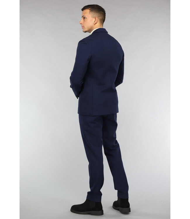 Donkerblauw Heren Pak
