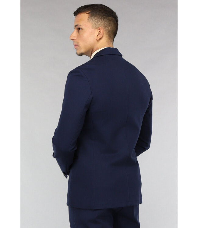Donkerblauw Heren Pak