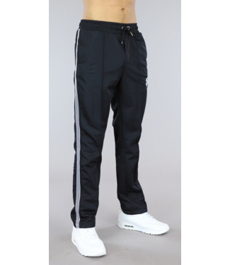 !SALE50 Zwart Heren Sportbroek met Streepdetails