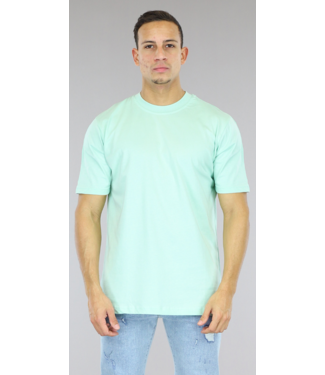 !SALE50 Mint Effen Mannen T-Shirt