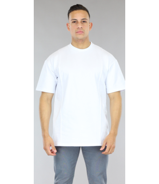 !SALE50 Basic Wit Heren Shirt