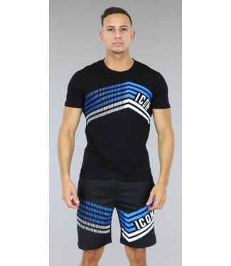 !SALE50 Zwart Mannen Short Set