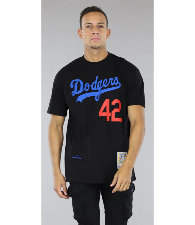 !OP=OP Vintage Zwart Dodgers Heren Shirt