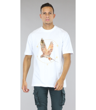 Wit Heren T-shirt met Mockingbird Print