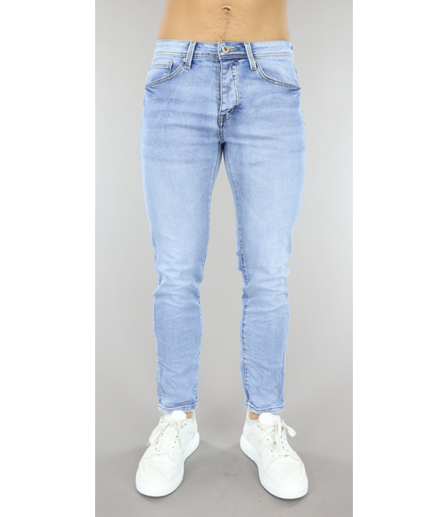 !OP=OP Lichtblauwe Basic Slim-Fit Jeans