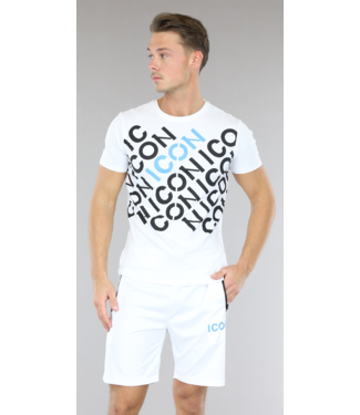 !SALE50 Witte Heren Icon Short Set